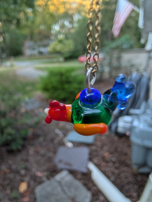 Glass Junglefowl Necklace