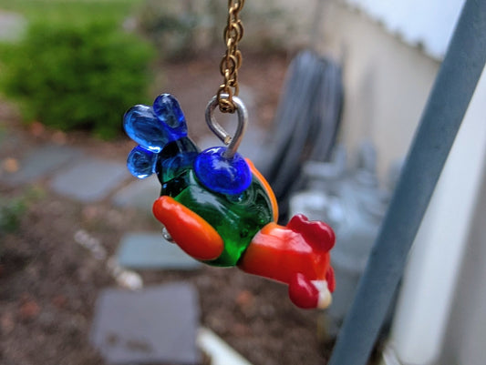Glass Junglefowl Necklace