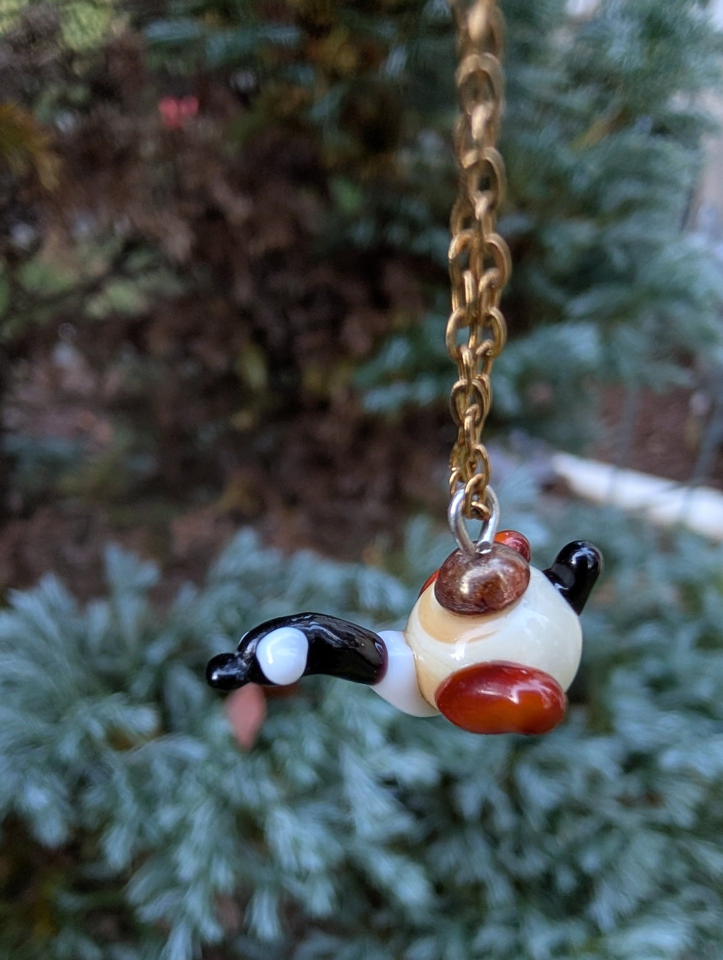 Glass Canadian Goose Necklace