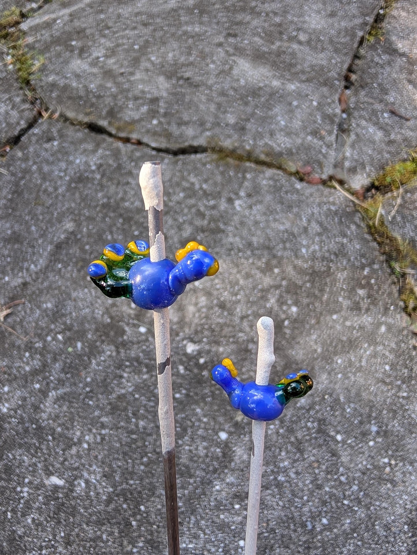 Lampworked Peacock Necklace