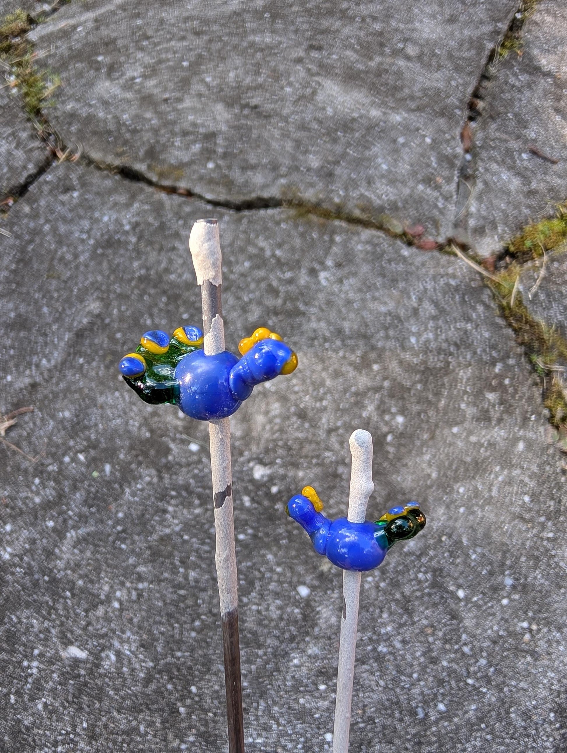 Lampworked Peacock Necklace