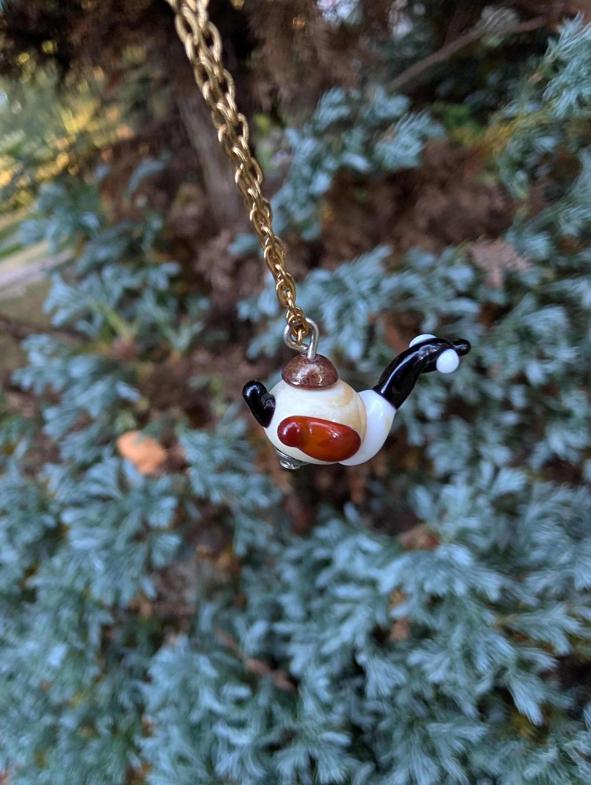 Lampworked Canadian Goose Necklace