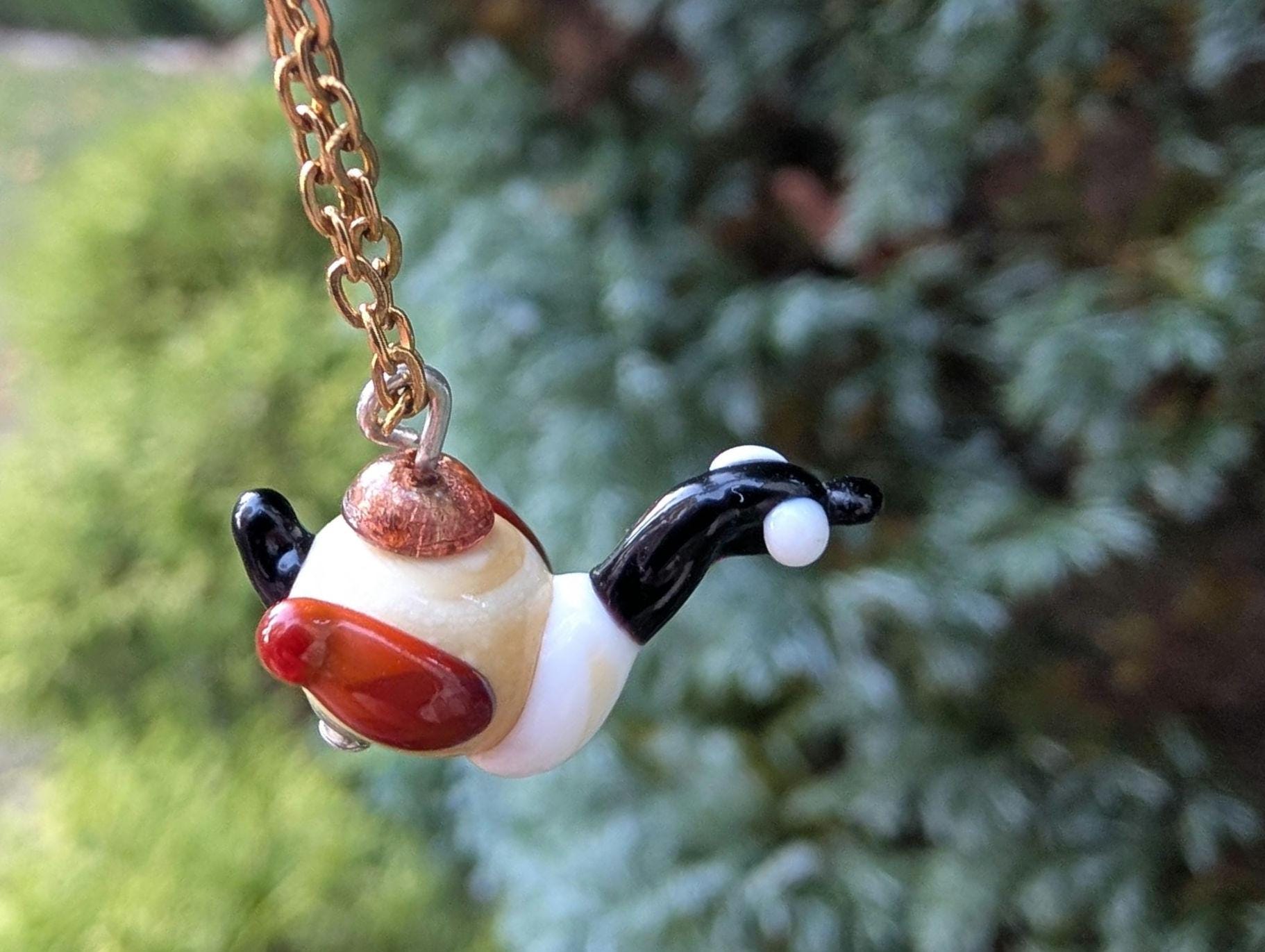 Lampworked Canadian Goose Necklace