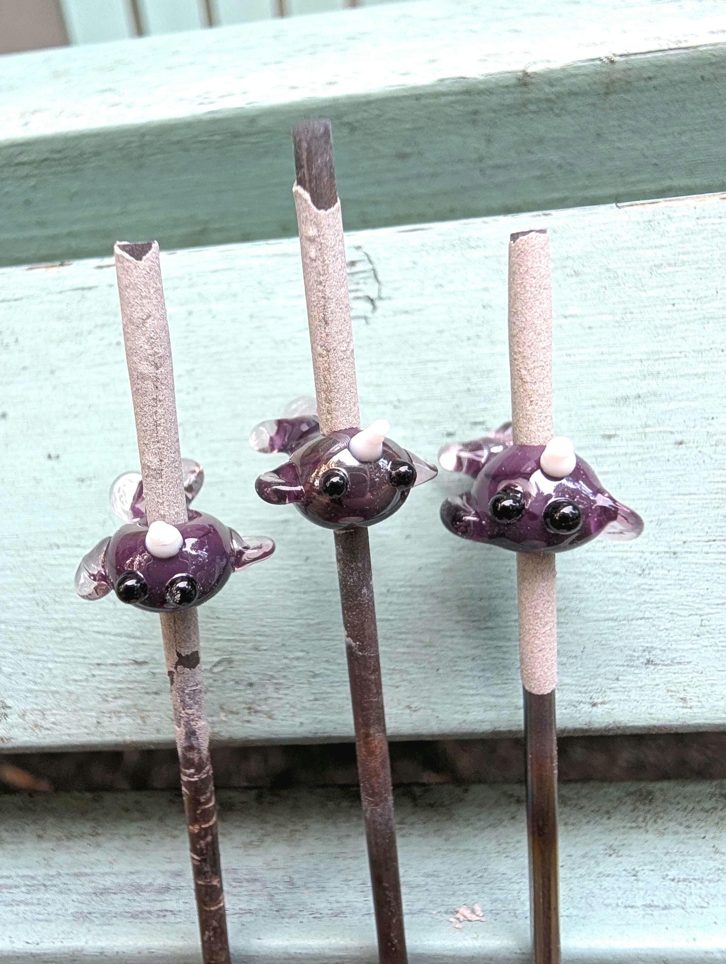 Lampworked Narwhal Necklace