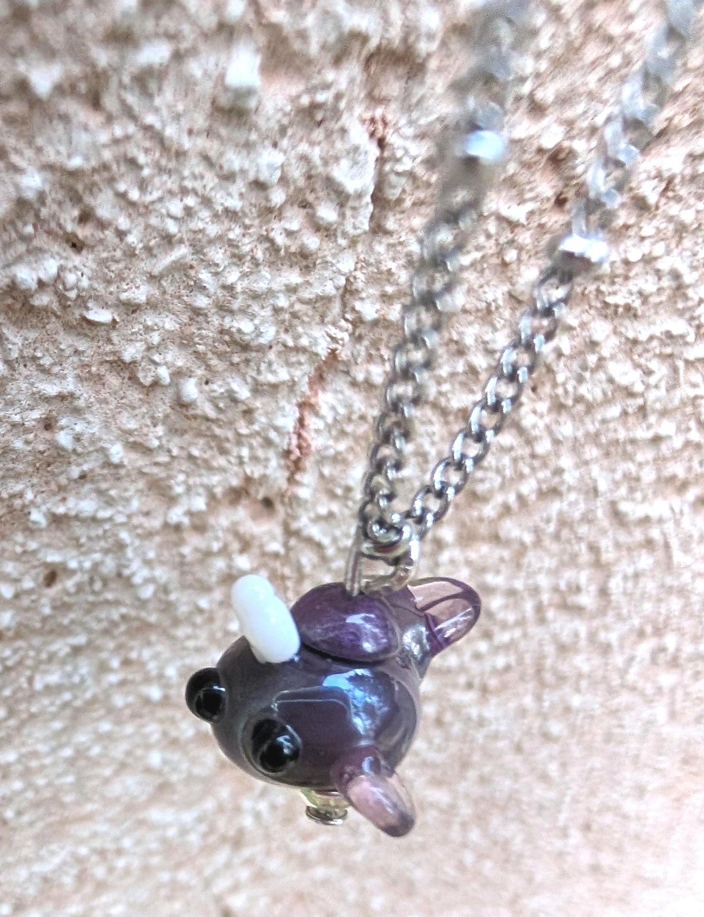 Lampworked Narwhal Necklace