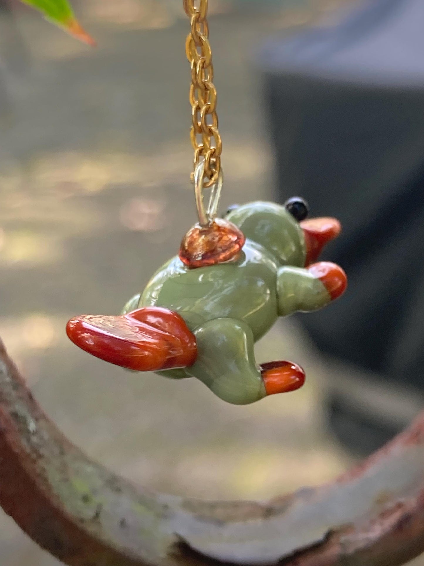Lampworked Platypus Necklace