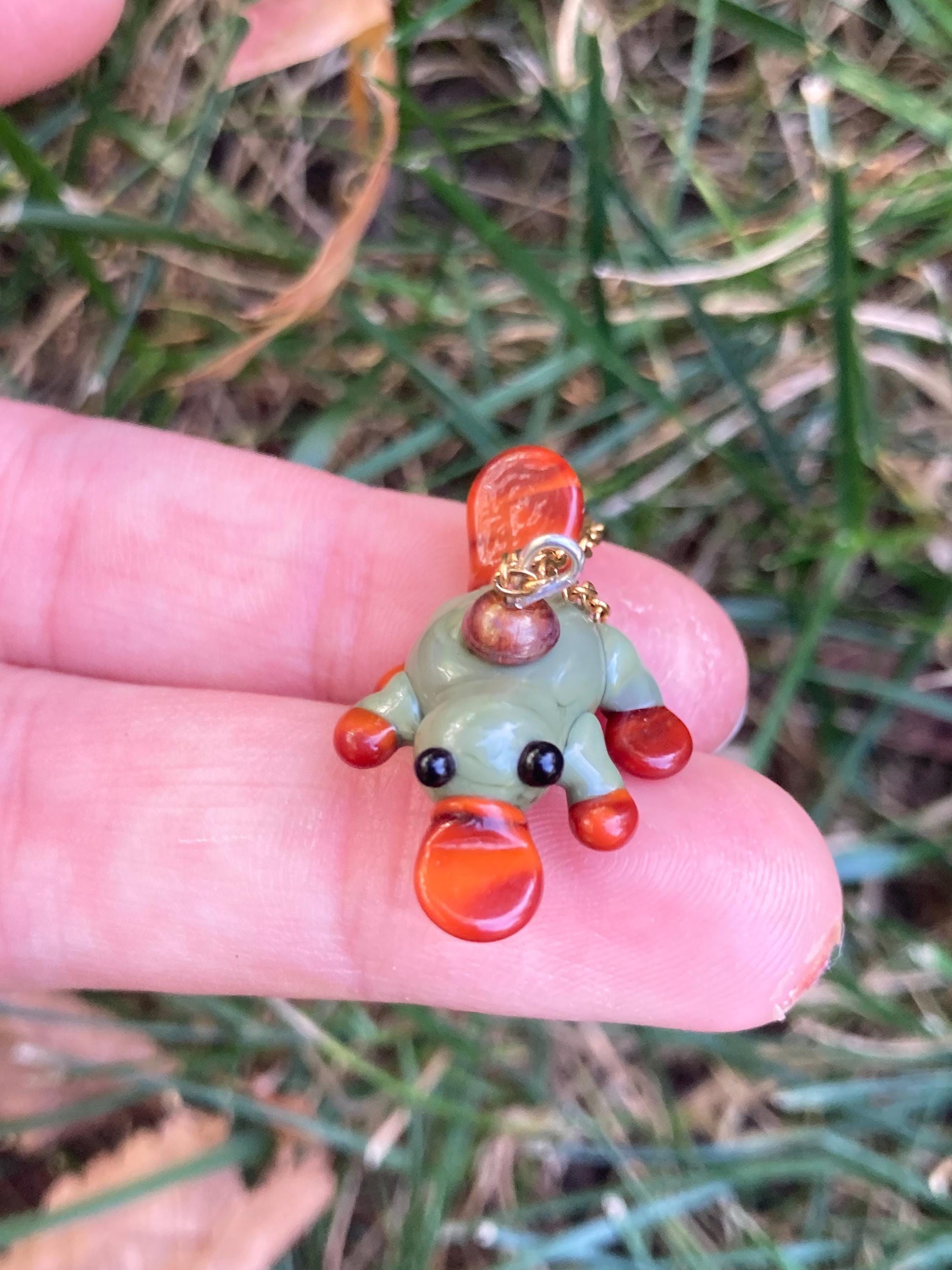 Lampworked Platypus Necklace