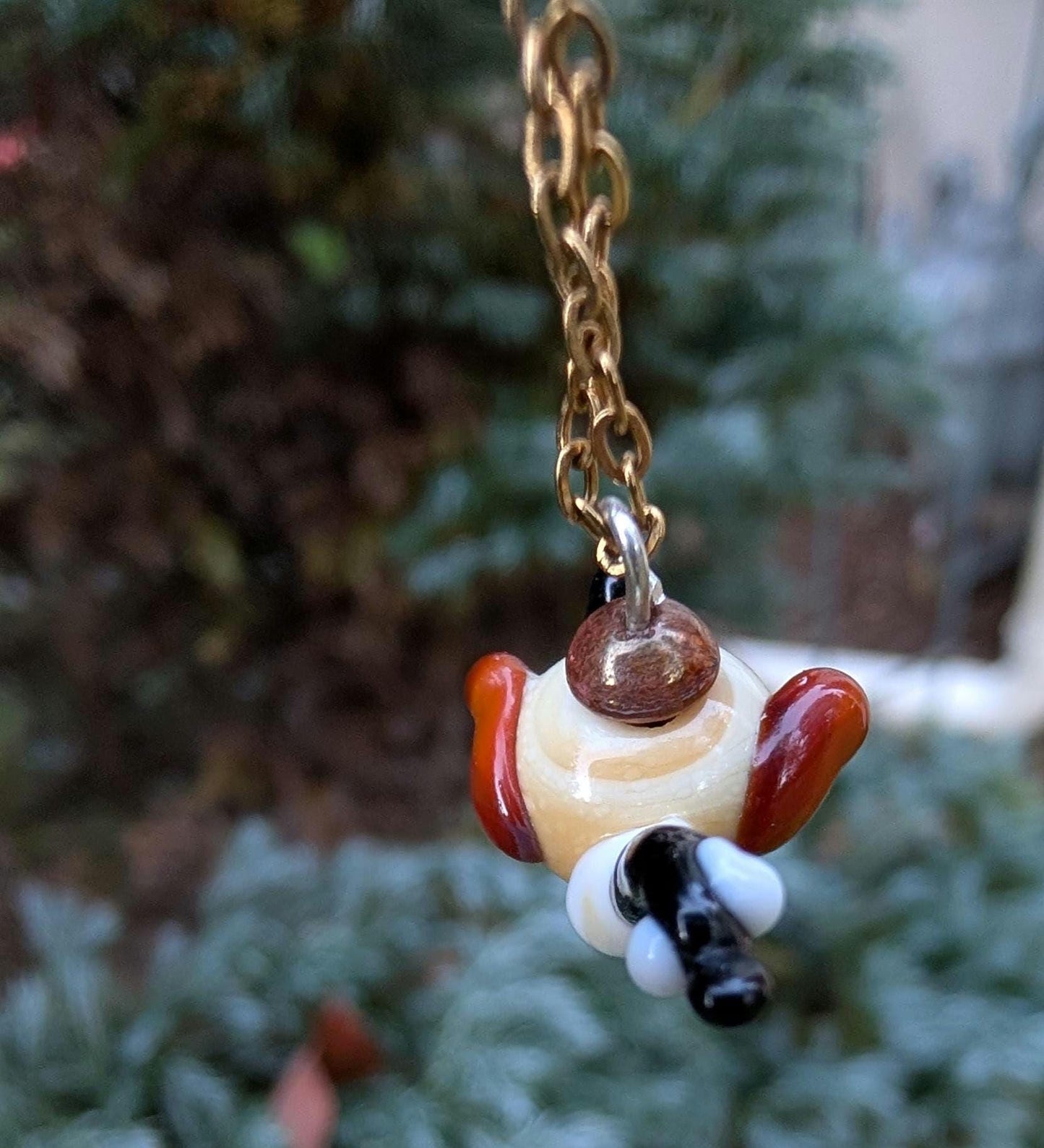 Lampworked Canadian Goose Necklace