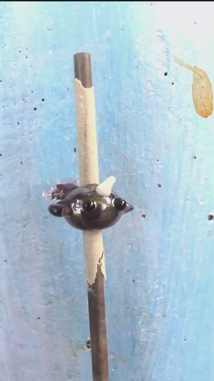 Lampworked Narwhal Necklace