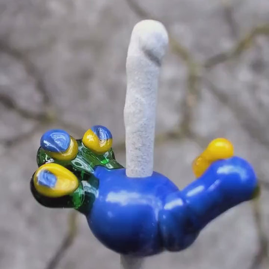 Lampworked Peacock Necklace