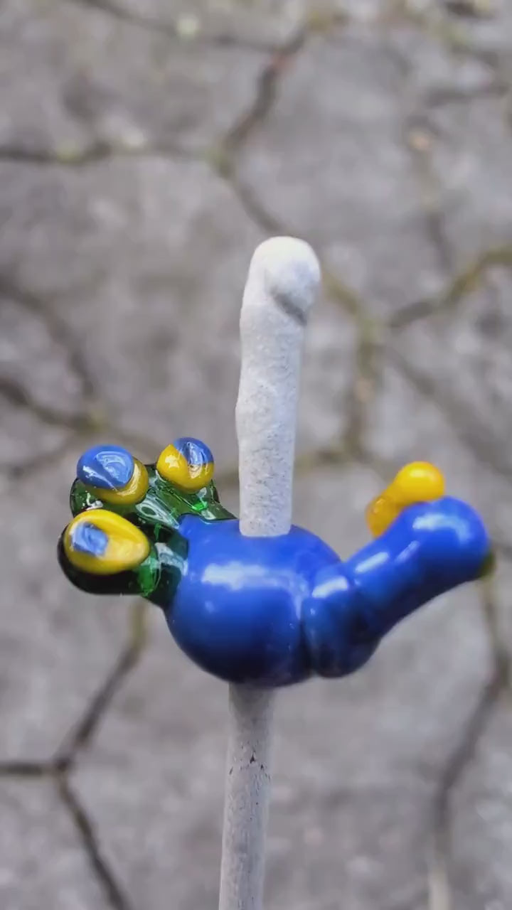 Lampworked Peacock Necklace